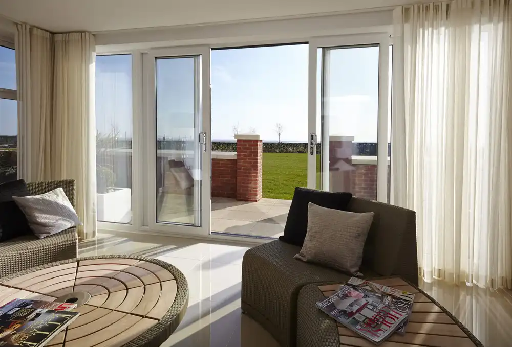 uPVC white sliding door