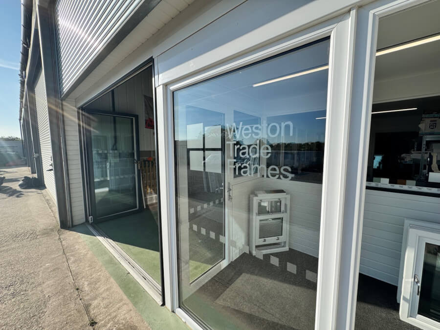 Entrance to weston trade frames